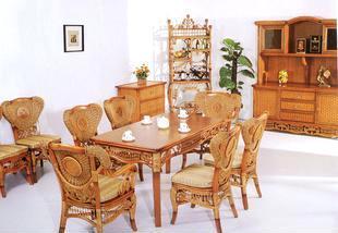 【藤家具 藤椅 藤沙發 藤搖椅 藤吊椅 CS-026帝豪餐椅餐臺】價格,廠家,批發,椅、凳、榻